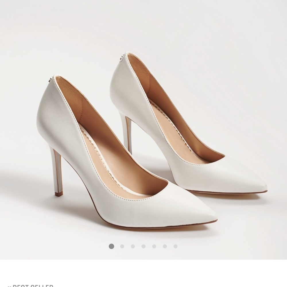 Elegant White Stiletto Heels SAM EDELMAN